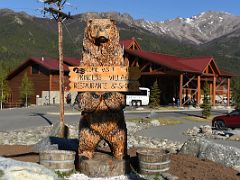 01A Wooden Bear Sign Come Visit The Princess Village Restaurants And Shops In Front Of The Denali Princess Wilderness Main Lodge Very Near The Denali National Park Entrance