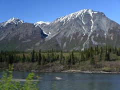 02C Mountains Next To Nenana River Across From Panorama Mountain On The Drive To Mt McKinley Princess Wilderness Lodge North Of Talkeetna Alaska