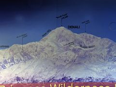 03A Denali Mount McKinley Photo Showing South Peak And North Peak In Mt McKinley Princess Wilderness Main Lodge North Of Talkeetna Alaska