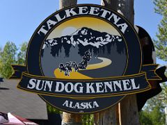01A Sign For Sun Dog Kennel Talkeetna Alaska
