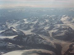 03B Riggs Glacier Lower Left With McBride Glacier In The Centre From An Airplane In Glacier Bay National Park Alaska 1999