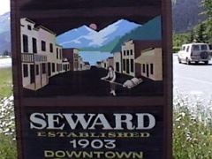 01A Sign And Mural Seward Alaska Established 1903 Downtown