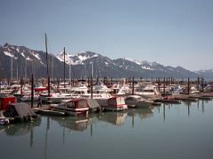 02B The Boat Harbour With Mountains In Resurrection Bay In Seward Alaska