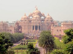 10 Delhi Akshardham Temple From Highway