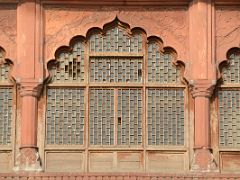 08 Delhi Red Fort Naubat Khana Drum House Back Window Close Up