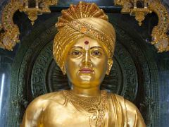 11 Delhi Akshardham Temple Statue Of Swaminarayan Close Up