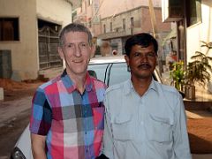 01 Jerome Ryan And Driver At Start Of Delhi Day Tour