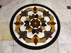 10A Decorated Geometric Floor Tiles At Gurdwara Bangla Sahib At Night Delhi India