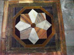 10E Decorated Geometric Floor Tiles At Gurdwara Bangla Sahib At Night Delhi India