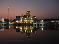 02A The Gurdwara Bangla Sahib Is Reflected In The Sarovar In The Light Of Dawn Delhi India