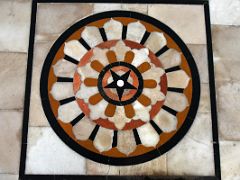 07A Decorated Geometric Floor Tiles At Gurdwara Bangla Sahib At Sunrise Delhi India