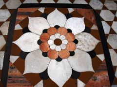 07B Decorated Geometric Floor Tiles At Gurdwara Bangla Sahib At Sunrise Delhi India