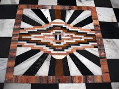 07C Decorated Geometric Floor Tiles At Gurdwara Bangla Sahib At Sunrise Delhi India