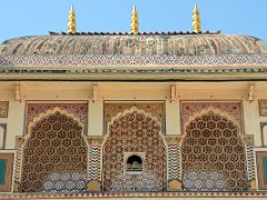 17 Jaipur Amber Fort Ganesh Pol Gate Lattice Windows Above The Gate