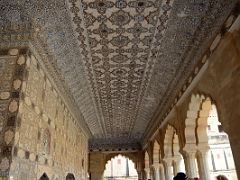25 Jaipur Amber Fort Jai Mandir Sheesh Mahal Mirror Palace Ceiling