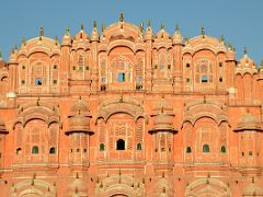 04 Jaipur Hawa Mahal Palace of Winds Close Up Early Morning From Building Across Street