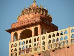 07 Jaipur Hawa Mahal Palace of Winds Turret Close Up Early Morning