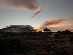 04A Fiery Red Sunrise On Mount Kilimanjaro Kili From Shira Camp On Day 3 Of The Machame Route Climbing Mount Kilimanjaro Kili October 2000