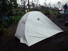 02C My Tent At Machame Camp About 3000m On Day 1 Of The Machame Route Climbing Mount Kilimanjaro Kili October 2000