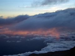 09C Clouds Below At Sunset From Barafu Camp On Day 4 Of Machame Route Mount Kilimanjaro Kili Climb October 2000