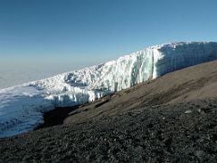 11A Descending Past The Large Glacier Near The Summit Of Mount Kilimanjaro Kili October 11, 2000