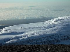 11B The Large Glacier Continues To Slope Downward Near The Summit Of Mount Kilimanjaro Kili October 11, 2000