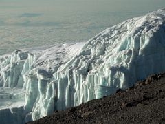11C The Large Glacier Continues To Slope Downward Near The Summit Of Mount Kilimanjaro Kili October 11, 2000