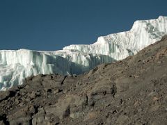 01 Descending Steeply Past The Large Glacier From The Summit Of Mount Kilimanjaro Kili October 11, 2000