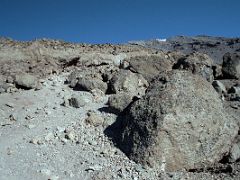 03B Descending On A Steep Path From The Summit Of Mount Kilimanjaro Kili October 11, 2000