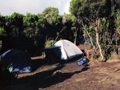 06 Mweka Camp At Around 3100m On The Descent From The Summit Of Mount Kilimanjaro Kili October 11, 2000