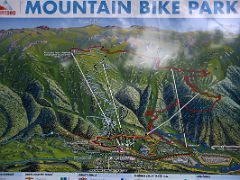 02B Thredbo Summer Mountain Bike Park Map Includes Kosciuszko Express Chairlift For Kosciuszko Hike Australia