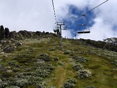 04C The Kosciuszko Express Chairlift With The Upper Terminal 1930m Ahead For Mount Kosciuszko Hike Australia