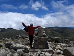 05A Jerome Ryan On The Windy Mount Kosciuszko Summit 2228M On The Mount Kosciuszko Australia Hike