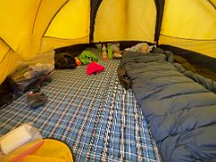 02C Inside my comfortable tent at Lobuche East Base Camp 5170m