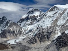 03C Khumbutse, Lho La, Changtse, Everest west ridge from Lobuche East High Camp 5600m