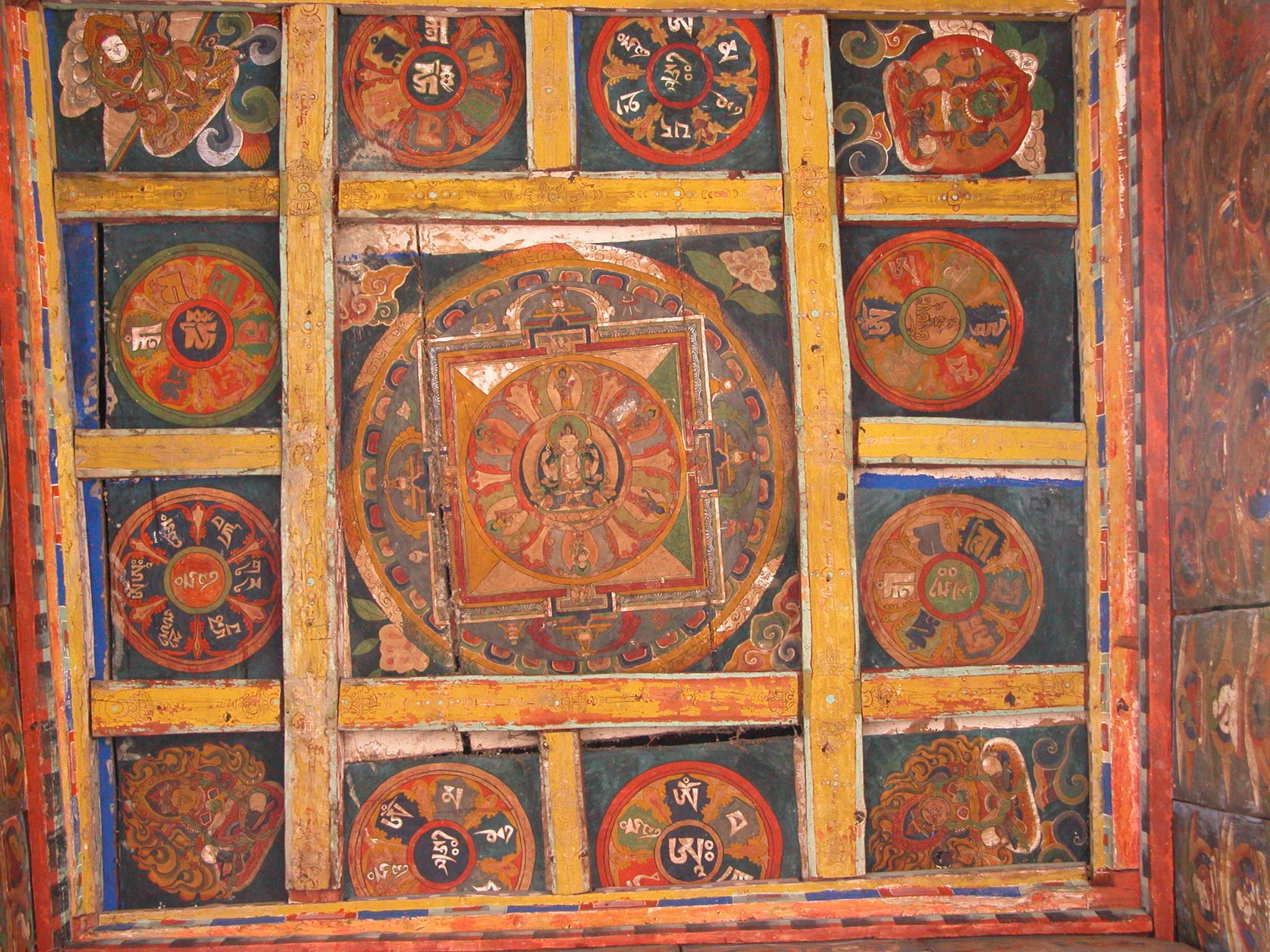 Manaslu 05 08 Ghap Kani Ceiling Painting