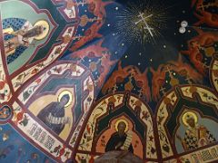 09A Frescoes on the ceiling of the Crypt St Basil’s Cathedral Moscow Russia