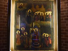 10C Protecting Veil of the Most Holy Mother of God Moscow 18C in the Crypt St Basil’s Cathedral Moscow Russia