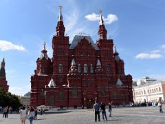 02A The State Historical Museum is wedged between Red Square and Manege Square Moscow Russia