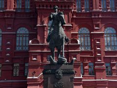 02D Marshal Georgy Zhukov Monument 1995 by Vyacheslav Klykov tramples over Nazi banners State Historical Museum between Red Square and Manege Square Moscow Russia