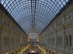 10A The Gum shopping mall features a steel framework and glass roof Red Square Moscow Russia
