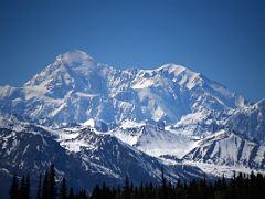 11A Denali Mount McKinley East Face And North Peak From Before Hurricane Gulch Bridge From Tourist Train On The Way To Denali National Park Alaska