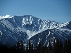 03C Ice Clad Jagged Mountain To South Of Cantwell On The Drive To Mt McKinley Princess Wilderness Lodge North Of Talkeetna Alaska