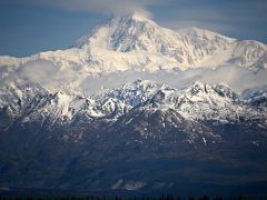 01C Denali South Face And North Peak In The Morning From Denali Viewpoint South On The Way To Byers Lake In Denali State Park
