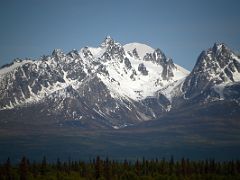 01E Tokosha Mountains Block Most Of Mount Foraker In The Morning From Denali Viewpoint South On The Way To Byers Lake In Denali State Park