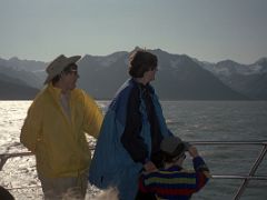 02A On The Tour Boat In Resurrection Bay With Mountains To The East At the Beginning Of The Northwestern Fjord Cruise In Seward Alaska