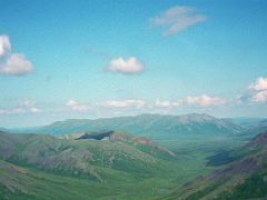 03A Looking North Up A Valley To Primrose Ridge From Denali Air Flightseeing Tour In 1999