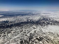 05A Flying Over The Icy And Barren Landscape Of Baffin Island On Flight From Ottawa To Iqaluit Baffin Island Nunavut Canada For Floe Edge Adventure