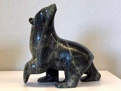 07A Polar Bear by Nuna Parr 2000 At Iqaluit Airport Baffin Island Nunavut Canada