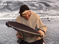 04B Lamech Kadloo Demonstrates Traditional Inuit Drum Dancing In Pond Inlet Mittimatalik Baffin Island Nunavut Canada For Floe Edge Adventure